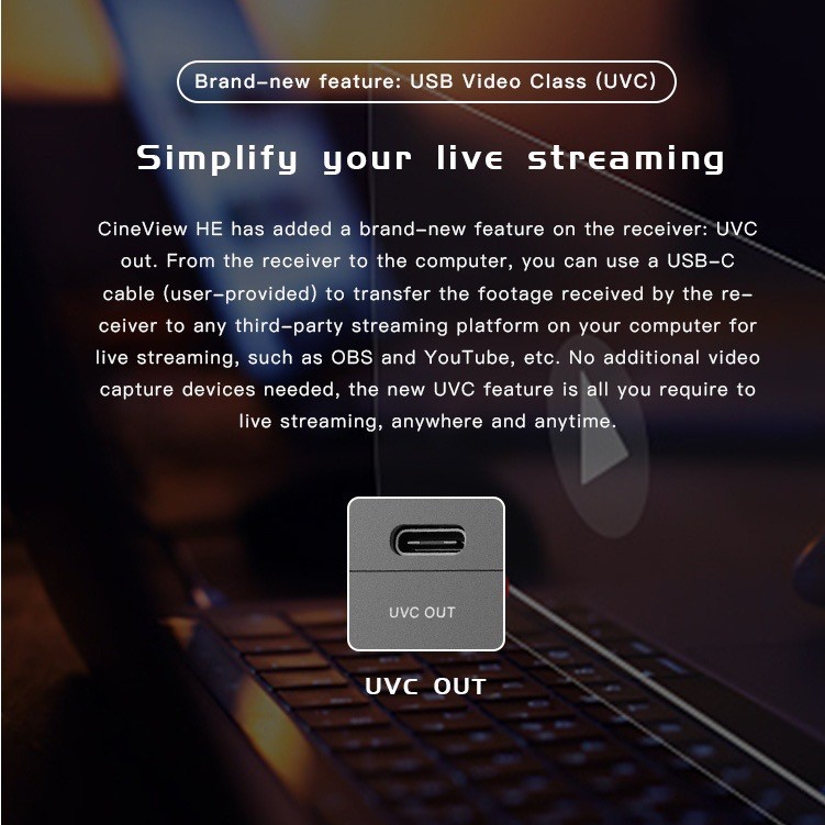 Accsoon CineView HE Wireless Video Transmitter & Receiver เครื่องส่งสัญญาณภาพไร้สาย ส่งได้ไกล 350 เมตร ดีเลย์ต่ำ 60ms