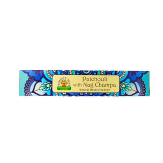 Natural Efe | Indian incense sticks - NAMASTE Patchouli with Nag Champa | ธูปหอม แพลทชอรี่ และ แน็คจำปา15g