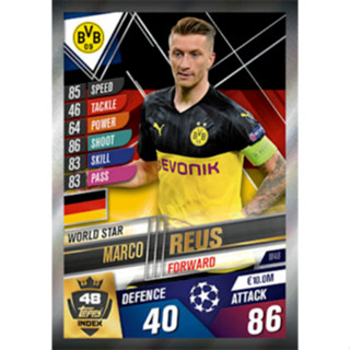 Marco Reus (Borussia Dortmund) W48.  MATCH ATTAX 101 2019/20 - WORLD STAR