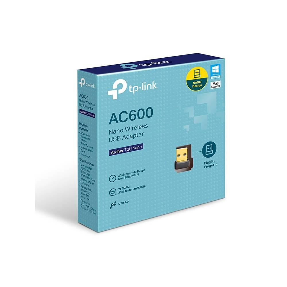 Wireless USB Adapter TP-LINK (Archer T2U Nano) AC600 Dual Band AC600 Nano Wireless USB Adapter Arche