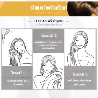 เซรั่มบำรุงผมL'UÔDAIS น้ำหอมบำรุงผม น้ำมันใส่ผม ครีมบำรุงผมแห้งผมแตกปลาย ผมเงางาม บำรุงผม น้ำมันใส่ผมเซรั่มบำรุงผม（199）