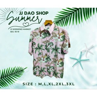 เสื้อฮาวาย เสื้อเชิ้ต hawaii ผ้าสปัน No.22 JJ.Dao Shop