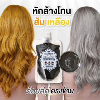 ขายดีมาก‼️ Martina มินิล็อคเทา ทำผมเทาต้องล็อกสีผมสีเทา สีหม่นเทา 150ml.