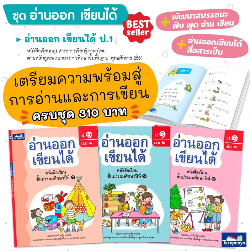 หนังสือภาษาไทย “อ่านออก เขียนได้” ป.1 เล่ม1-3 #ธารปัญญา thumbnail 6