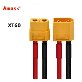 แหล่งขายและราคา[[ส่งจากไทย]] Amass XT60 Plug ,Silicone Rubber Cable 16/14awg 20 cm.อาจถูกใจคุณ