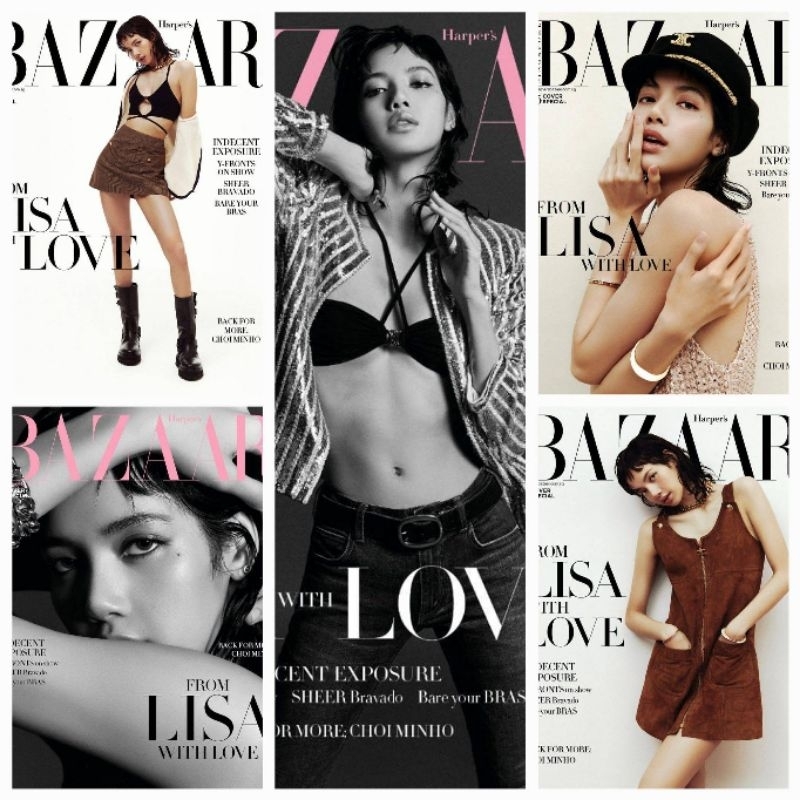 พร้อมส่งแล้วจ้า นิตยสาร Harper's​ Bazaar Singapore​ (2023.03) ปก #ลิซ่า #LISA