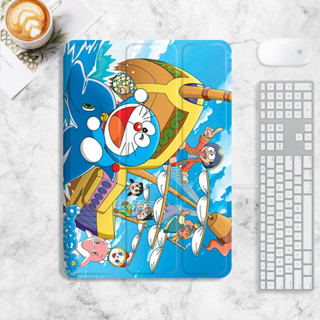 Doraemon มีที่ใส่ปากกา เคส iPad mini4/5/6 air 1/2/3/4/5 เคสไอแพด gen5/6 10.2 gen 7/8/9 เคสซิลิโคน gen10 2022 pro 11 case