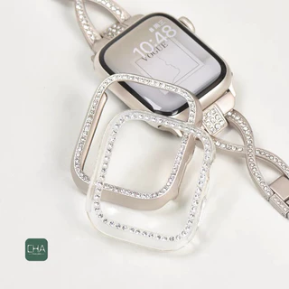 เคส watch diamond case สําหรับ watch11 10 9 8 Se 7 6 5 4 Se เคส ขนาด41/40mm 44/45/46มมเคสสําหรับแอปเปิ้ลวอช