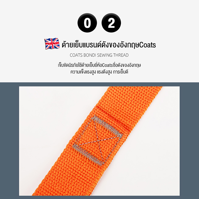 เข็มขัดเซฟตี้ นิรภัย เชือก 3/2 เมตร พร้อมบัฟเฟอร์ เส้นคู่และอุปกรณ์ดูดซับแรงกระซาก high altitude seat belt - รูปที่ 5