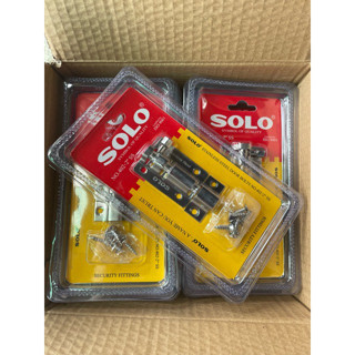 กลอนสแตนเลส2นิ้ว (ยกกล่อง12อัน) No.402SS ยี่ห้อ SOLO ของแท้และดี ใช้ล๊อค ประตูขนาดเล็ก หน้าต่าง นำไปขายต่อมีกำไร