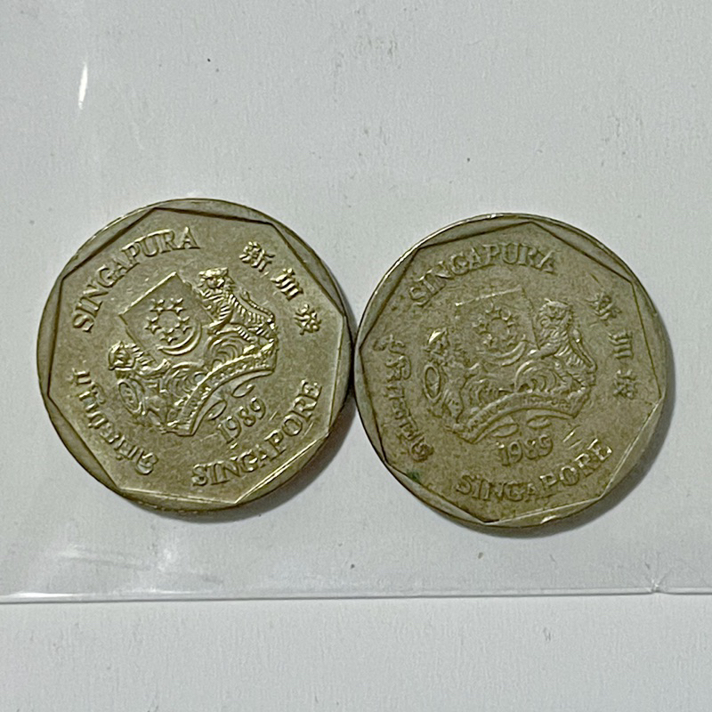 เหรียญเก่า สิงคโปร์ ปี 1989 1$