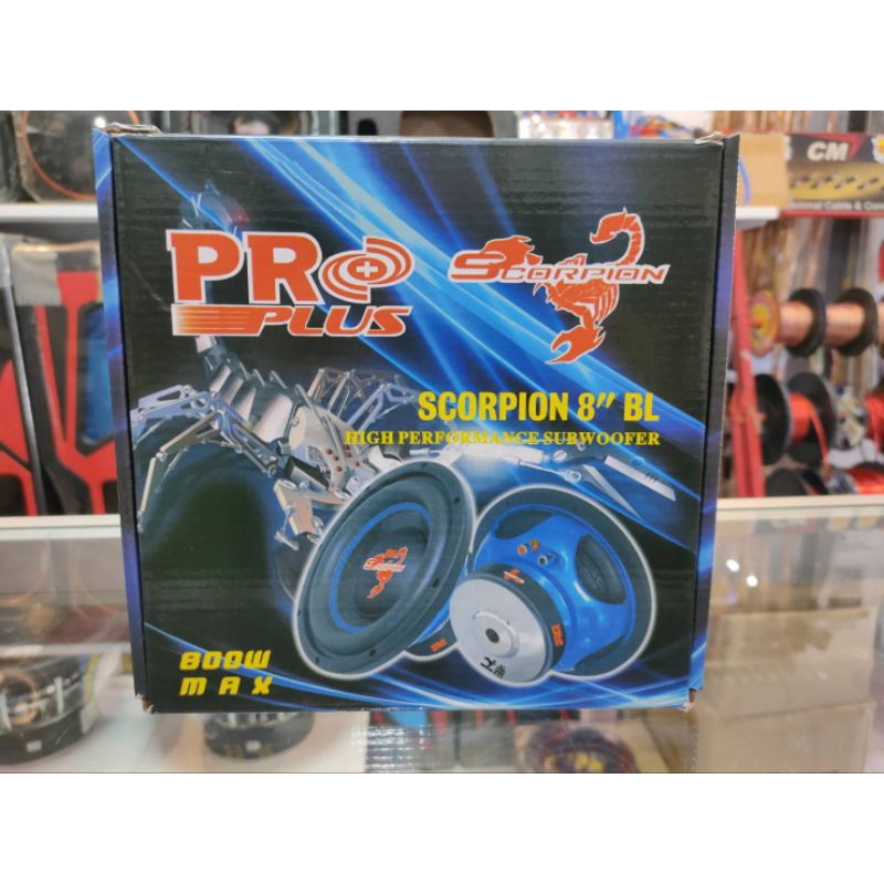 ProPlus ดอกลำโพงซับเบส 8 นิ้ว ว้อยส์คู่  รุ่น Scorpion 8