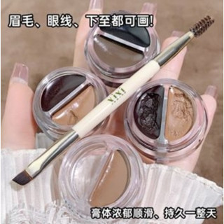 ⚡FLASH SALE⚡♡พร้อมส่ง์ XI XI EYELINER DYE EYEBROW CREAM 2IN1 SET D583