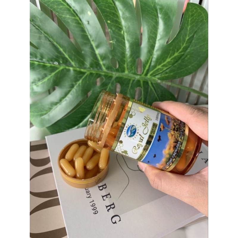 🐝นมผึ้ง royal jelly🐝 60 แคปซูล รอยัลเจลลี่ อาหารเสริมนมผึ้ง นมผึ้งroyal jellyสรรพคุณนมผึ้งroyal jell