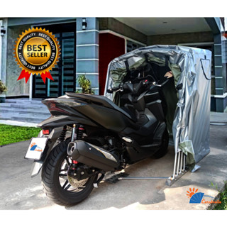 เต๊นท์จอดรถสำเร็จรูป CARSBRELLA รุ่น SCOOT สำหรับรถมอเตอร์ไซค์ขนาดเล็ก ป้องกันรังสี UV