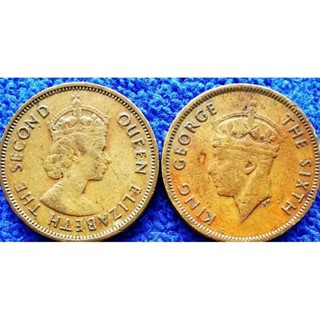 เหรียญ​​ฮ่องกง​ Hong​ Kong,(ชุด​อาณานิคม​อังกฤษ), 10 Cent 2ยุค​2​สมัย, #​1759, ใช้แล้ว,