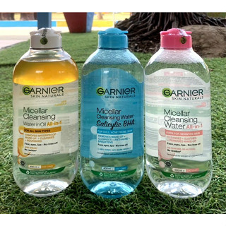 garnier micellar cleansing water ขนาด 400ml. การ์นิเย่ สกิน แนทเชอรัลส์ ไมเซล่า