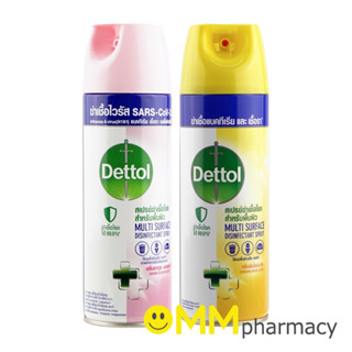 DETTOL เดทตอล สเปรย์ฆ่าเชื้อไวรัส SARS-COV-2 450มล.