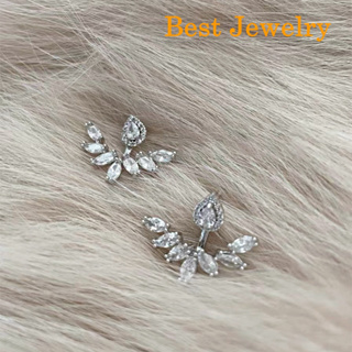 Best Jewelry ต่างหูเพชรเกรดพรีเมี่ยม ประกายไฟเทียเท่าเพชรแท้ เครื่องประดับออกงาน เกรดสวย สร้อยเพชร รับ dropship