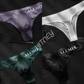 กางเกงในจีสตริงผู้ชาย(G-string) มีเป้า ไร้ขอบ ALLMIX สุด sexy ผ้า Nylon(EUM3)