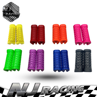 NJ RACING PK ยางพักเท้าหน้าสี/ยางพักเท้า( ยางพักเท้าหน้า ) สำหรับ WAVE125 ,R ,S // ราคาต่อคู่