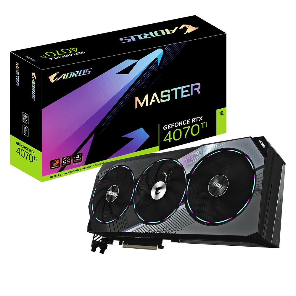 GIGABYTE GeForce RTX 4070 Ti AORUS MASTER 12GB Graphics Card