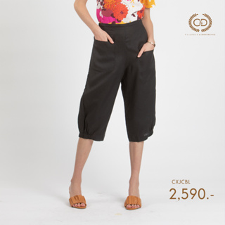 C&amp;D Linen Pants ทรง Big Jinny ขายาวสี่ส่วน เนื้อผ้าลินินพรีเมี่ยม(CXJCBL)