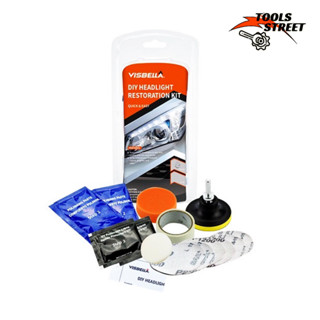 VISBELLA Car Care DIY headlight restoration kit ชุดขัดเงาโคมไฟหน้ารถ น้ำยาลบรอยขีดข่วน เพิ่มความเงางาม  ของแท้ 100%