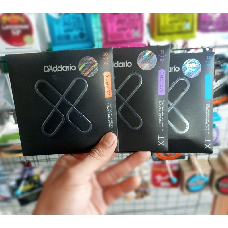 ✅ งานแท้ มีบาร์โค้ด  *สายกีต้าร์โปร่งเคลือบกันสนิม D'Addario XT