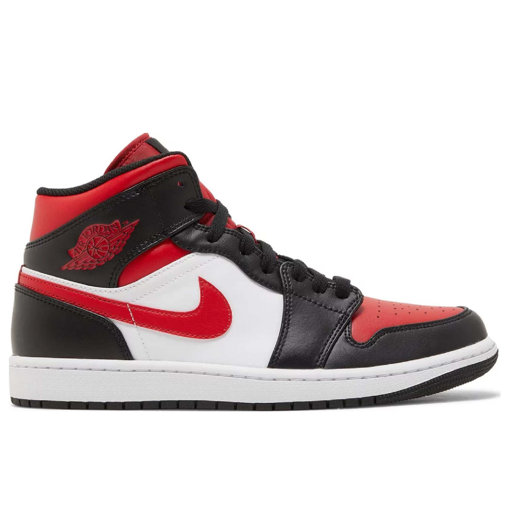 Nike Jordan 1 Mid White Black Red (2022)