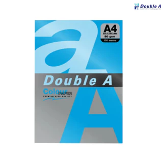 Double A กระดาษสี กระดาษถ่ายเอกสาร A4 หนา 80 แกรม แพ็ค 25 แผ่น (โทนสีเข้ม) [S24]