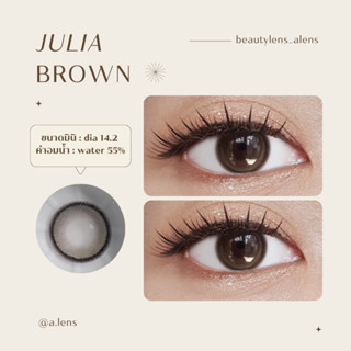 Julia brown | คอนแทคเลนส์รายเดือน ค่าอมน้ำ 55%