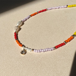 summer beaded necklace