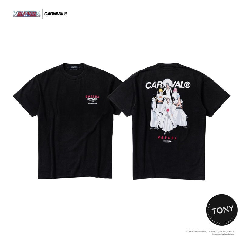 [มีสินค้าพร้อมส่ง]CARNIVAL X BLEACH ESPADA WASHED TEE Shopee Thailand