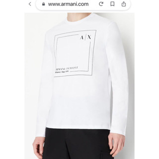 ARMANI EXCHANGE LONG SLEEVE T-SHIRT เสื้อทีเชิ้ต แขนยาว ผู้ชาย อาร์มานี่ เอ็กซ์เชนจ์