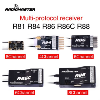 [รีซีฟ] RadioMaster - R81 D8 Sbus / RR84 D8 PWM / R86 D8 PWM / R86C / R88 PWN / R161 D16 Sbus  / PWM ใช้กับ Frsky ได้