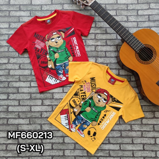 เสื้อยืดหมี  สำหรับเด็กชาย6-12ปี สินค้าพร้อมส่ง MF660213 (S-XL)