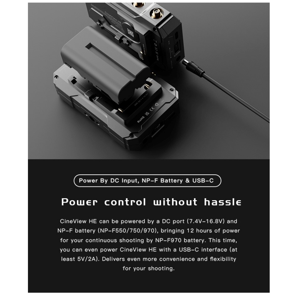 Accsoon CineView HE Wireless Video Transmitter & Receiver เครื่องส่งสัญญาณภาพไร้สาย ส่งได้ไกล 350 เมตร ดีเลย์ต่ำ 60ms