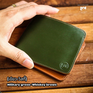 กระเป๋าสตางค์หนังแท้ใบสั้นแบบพับ รุ่น Real men Premium wallet