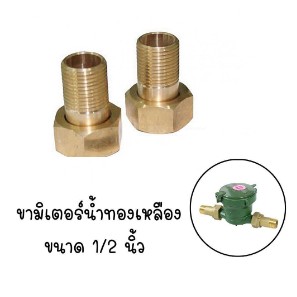 ขามิเตอร์น้ำทองเหลือง 1/2" (1 คู่)