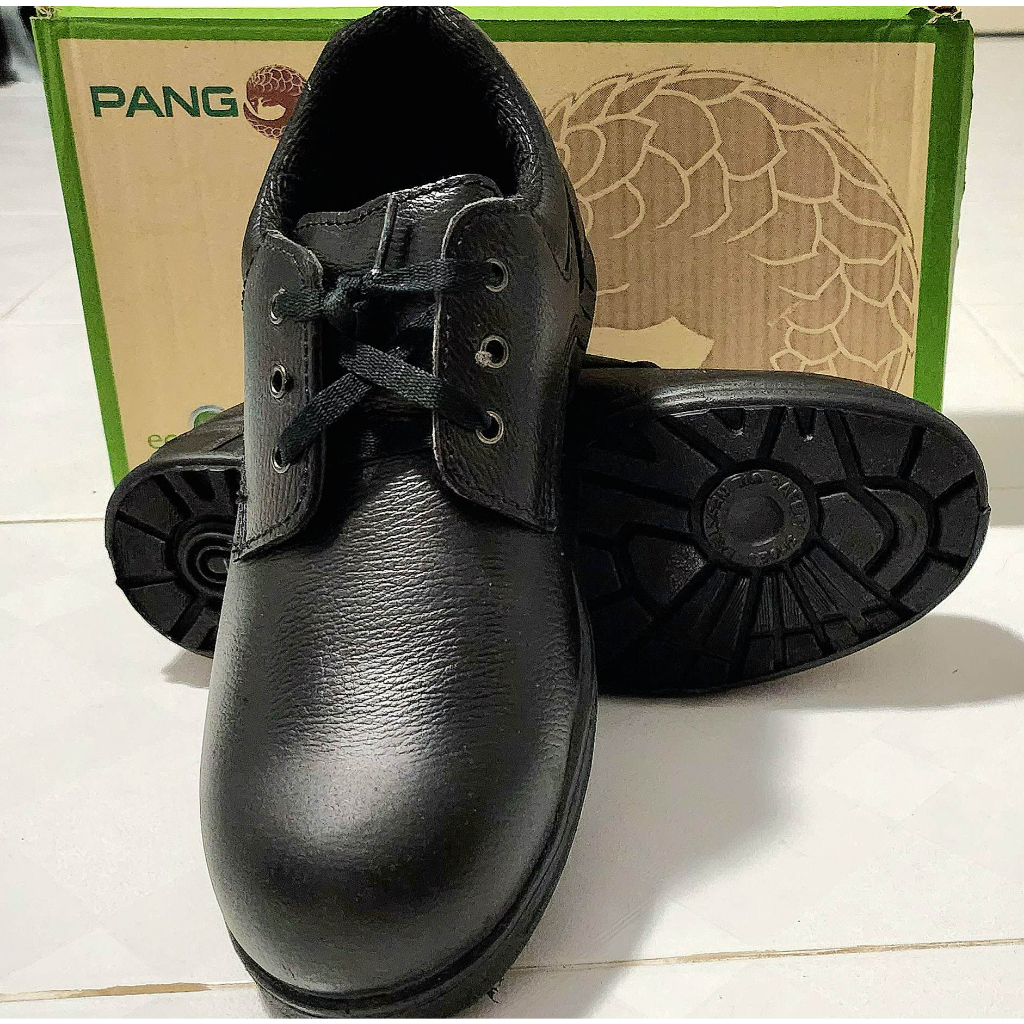 รองเท้าเซฟตี้ PANGOLIN หัวเหล็ก หนังแท้ R9501 size 9 UK