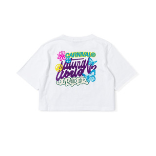 Carnival CNVFW22T026WH/24 CARNIVAL FW22 NATURAL WORLD CROP T-SHIRT WHITE