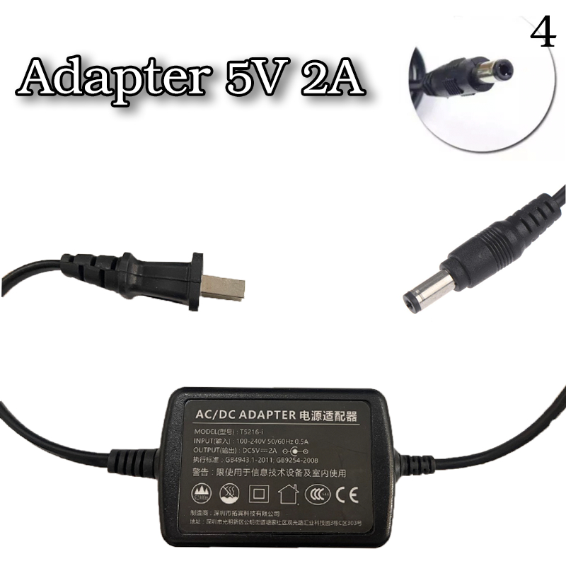 Adapter 5V 1A / 2A อะแดปเตอร์ 5V กระแส 1-2 A AC/DC 0910 Adapter ขนาด 5V/1A , 5V/2A ตัวจ่ายไฟ หัวเล็ก
