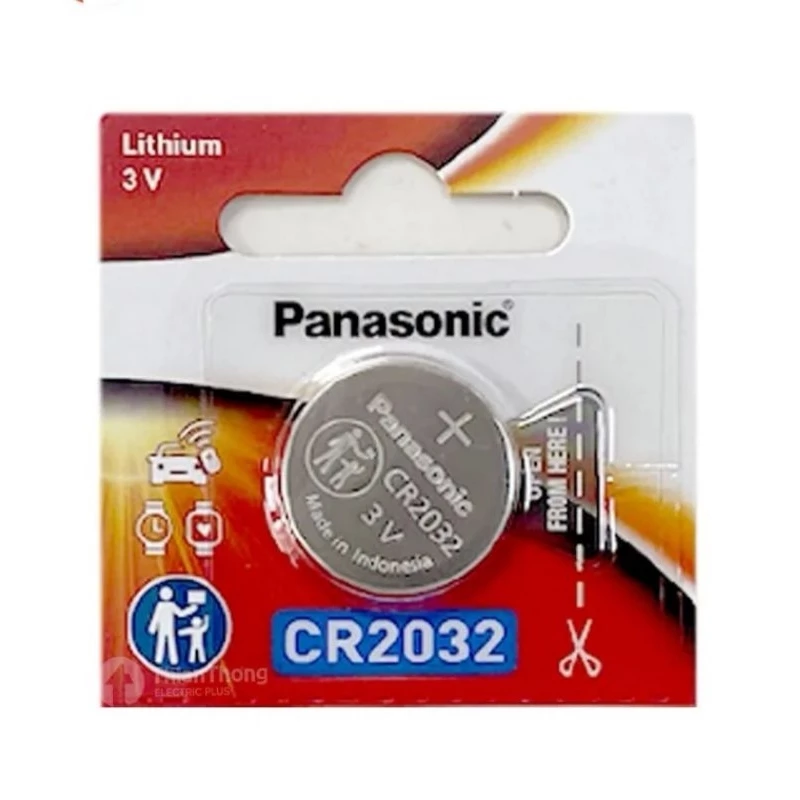 Panasonic Battery Lithium Coin ถ่านกระดุม พานาโซนิค CR2032 แท้ 100%