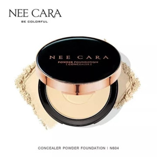 ของแท้! NEE CARA CONCEALER POWDER FOUNDATION SPF 25PA++ แป้งพัฟผสมรองพื้นเนื้อเนียน ปกปิดริ้วรอย เบลอรูขุมขน ติดทนกันน้ำ