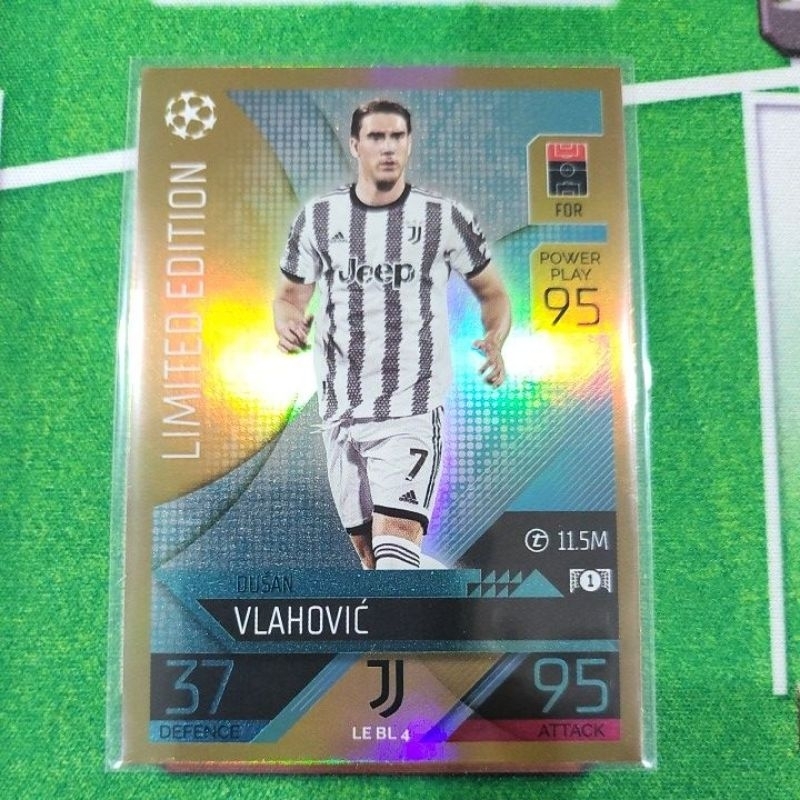 2022/2023 MATCH ATTAX BLUE LIMITED EDITION LE BL 4 VLAHOVIC หายากมากๆ เก็บไว้มีแต่ราคาขึ้น