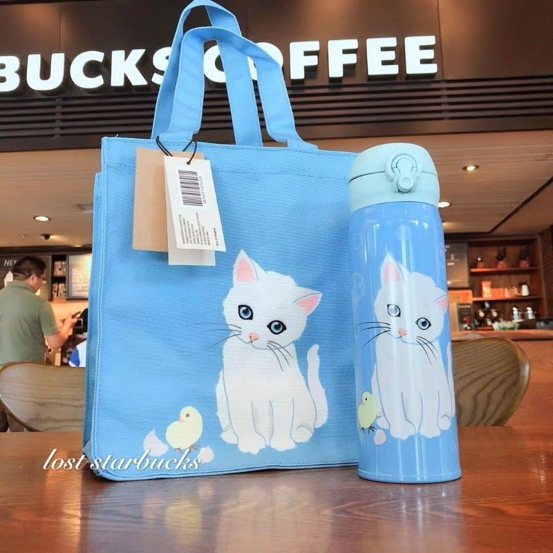 แก้วStarbucks Blue Cat Mug