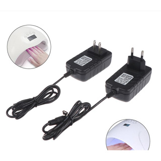 อะแดปเตอร์ พาวเวอร์ซัพพลาย 24v โวลต์ 2A แอมป์ สําหรับเล็บ UV Led 1 ชิ้น adapter power AC DC หัว Jack