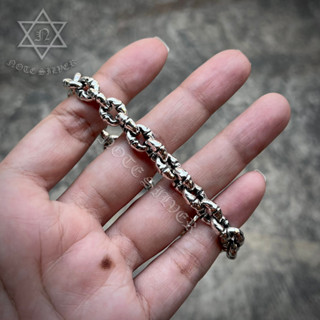 สร้อยข้อมือข้อกระดูกเงินแท้ Sterling silver 925 NSBL 3086