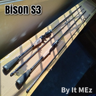 ของแท้ ราคาถูก ❗❗ คันเบ็ดตกปลา คันตีเหยื่อปลอม Bison S3 รุ่นใหม่ล่าสุด เหมาะกับงานช่อน ชะโด คุณภาพสูง ใช้งานได้ดี